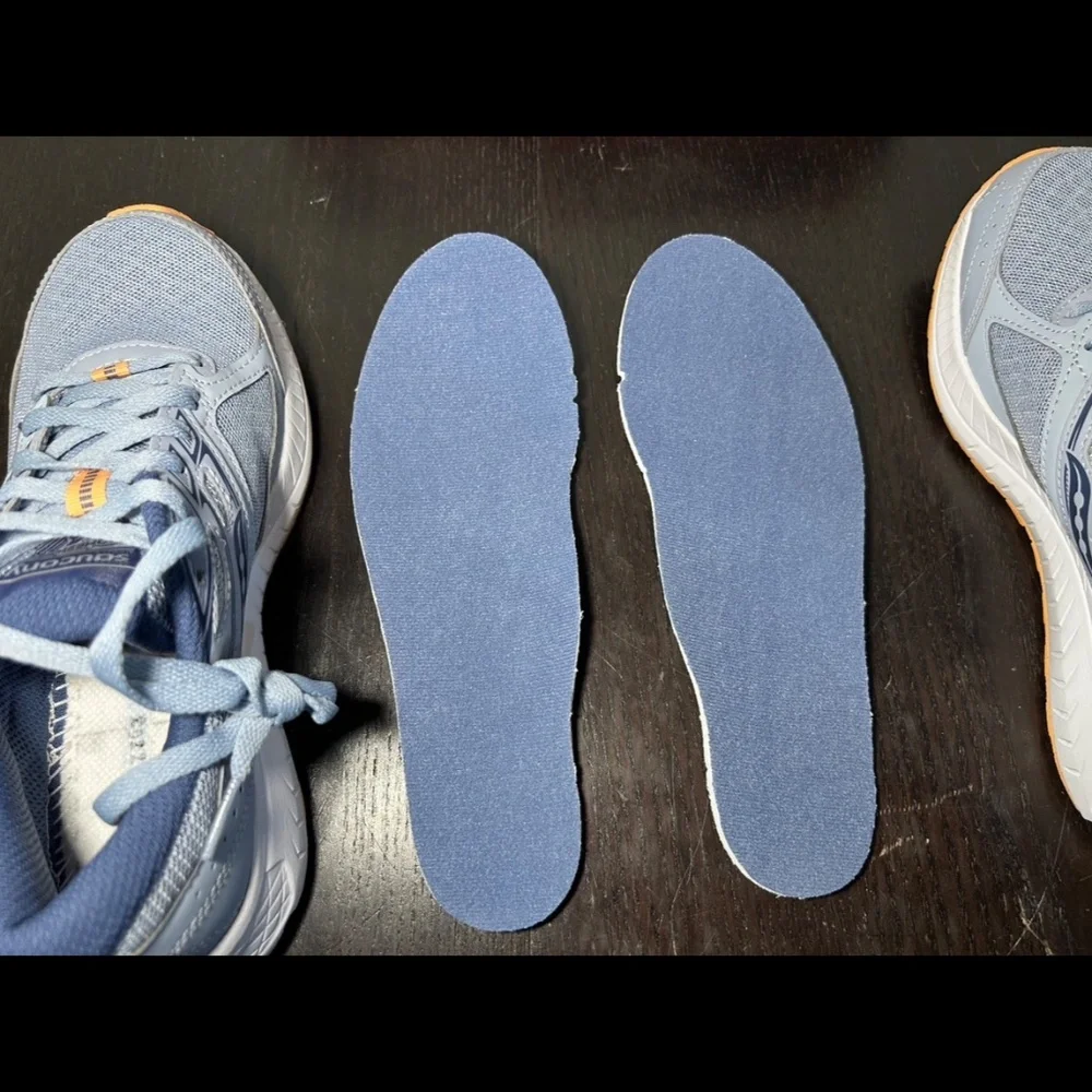 Saucony Cohesion 13 Running Shoes Sneakers Blue Mist/Melon Womans 6.5